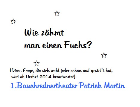 1. Bauchredner – Theater Herbst 2014: