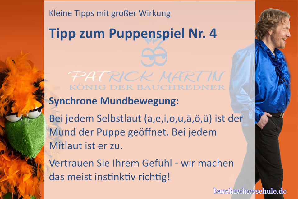 Tipp zur Mundbewegung der Handpuppe Nr. 3