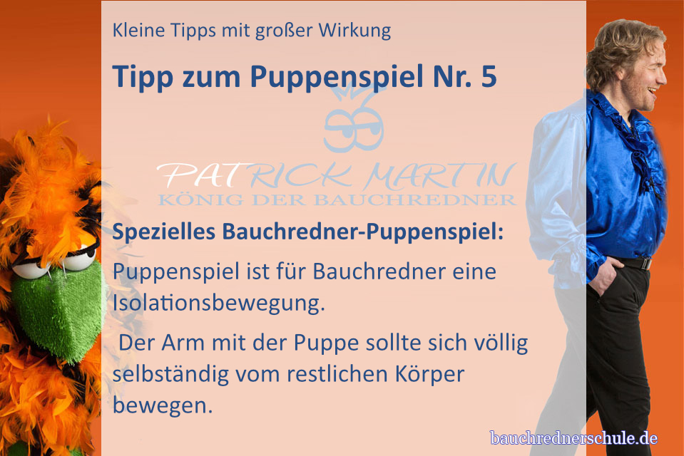 Tipp zum Puppenspiel für Bauchredner Nr.1