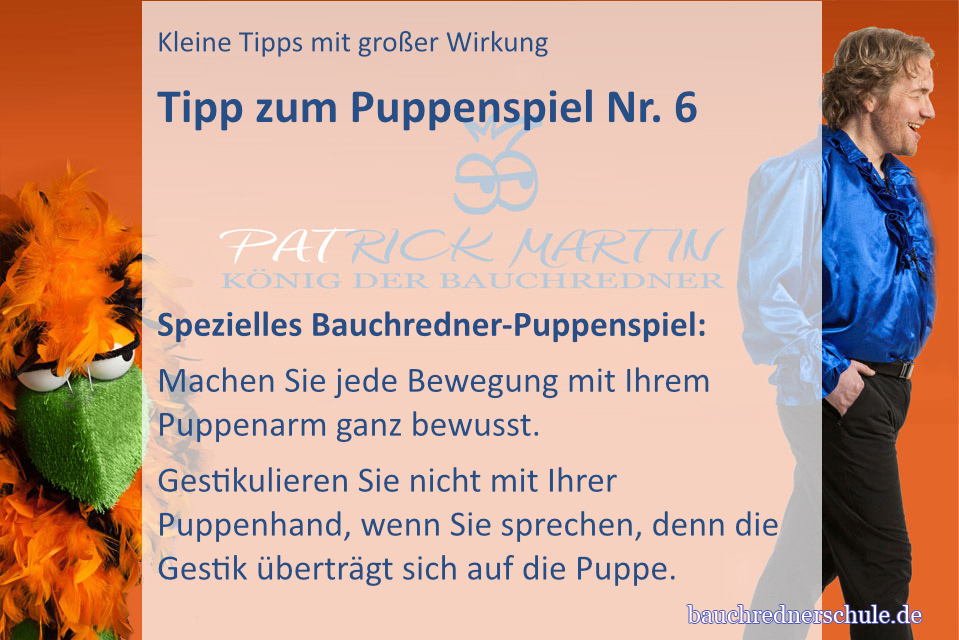 Tipp zum Puppenspiel für Bauchredner Nr. 2